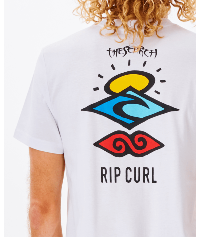 Rip Curl Search Icon Tee in WHITE