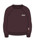 Rip Curl Since 1969 Raglan Crew in FUDGE