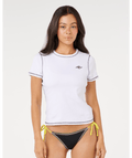 Rip Curl Sg Overlock Tee in OPTICAL WHITE