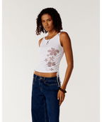 Rip Curl Echo Wave Y2k Tank in White