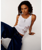 Rip Curl Echo Wave Y2k Tank in White
