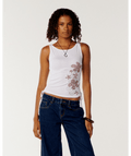 Rip Curl Echo Wave Y2k Tank in White