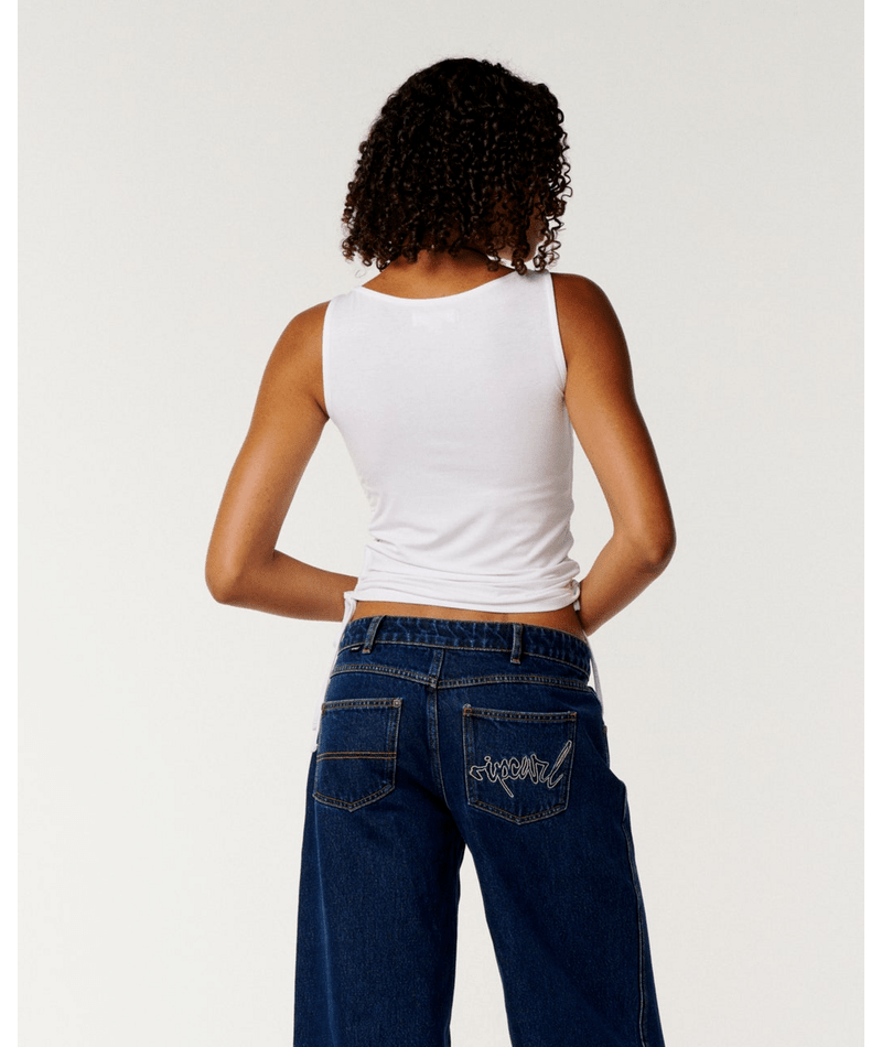 Rip Curl Echo Wave Y2k Tank in White