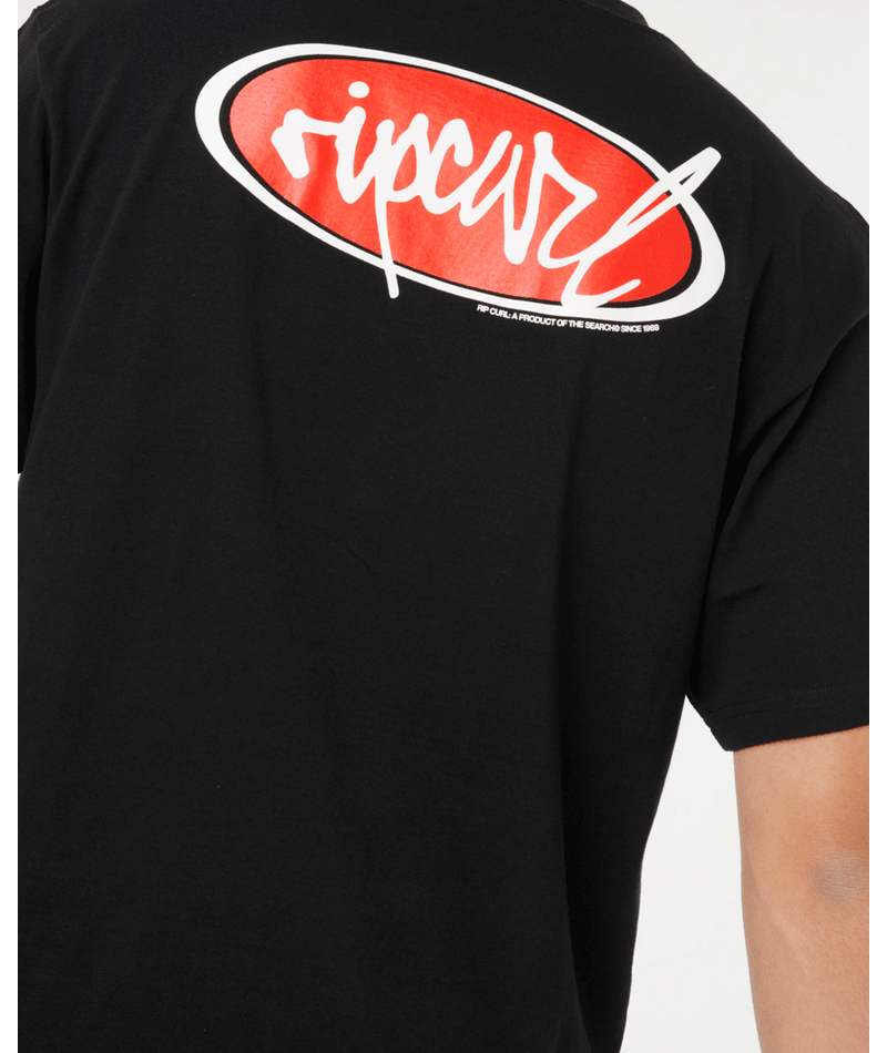 Rip Curl Rip Script Tee in BLACK