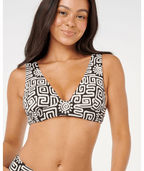 Rip Curl Sunset Jacquard Deep V in BLACK