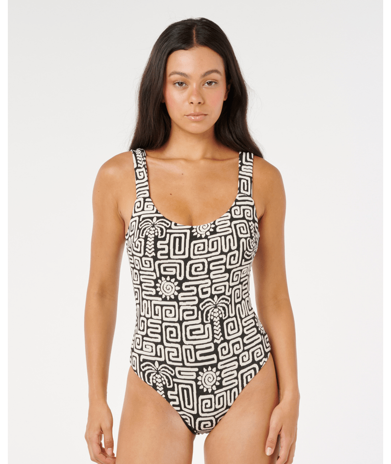 Rip Curl Sunset Jacquard One Piece in BLACK