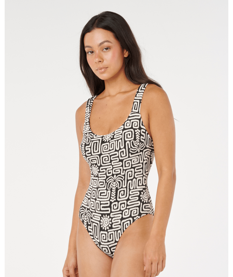 Rip Curl Sunset Jacquard One Piece in BLACK