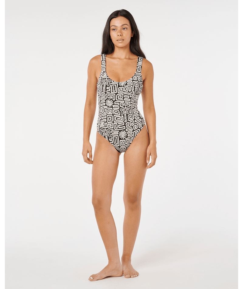 Rip Curl Sunset Jacquard One Piece in BLACK
