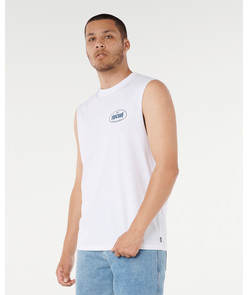 Rip Curl Everyday Muscle in WHITE