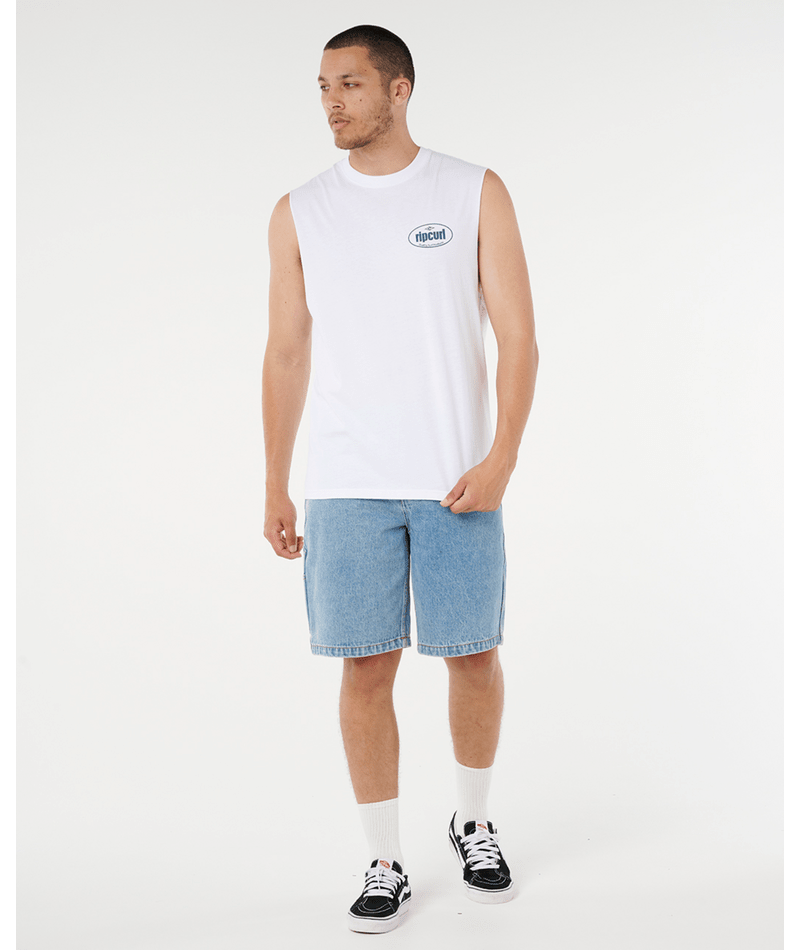 Rip Curl Everyday Muscle in WHITE