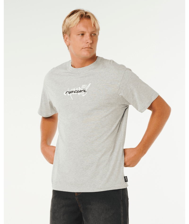 Rip Curl Inner Visions Blast Over Tee in GREY MARLE