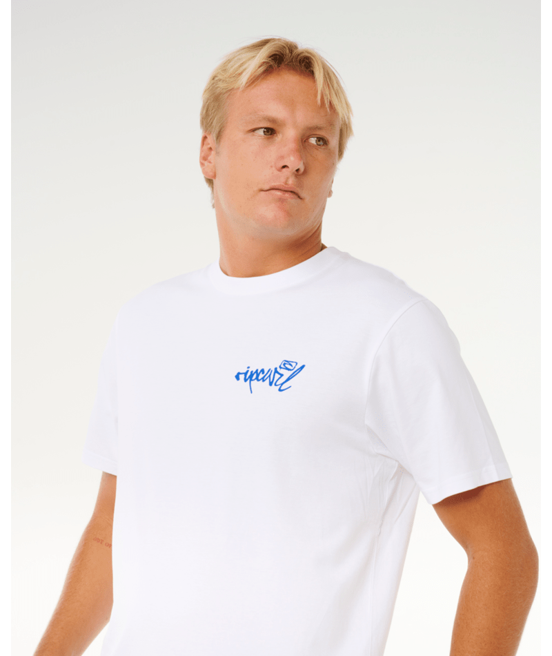 Rip Curl Inner Visions Hack Tee in WHITE