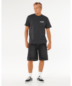 Rip Curl Inner Visions Hack Tee in WASHED BLACK