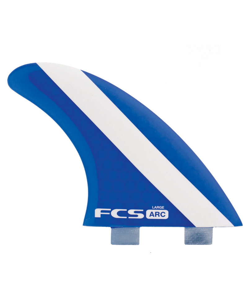 FCS Arc Pc Large Tri Fin Set in Blue