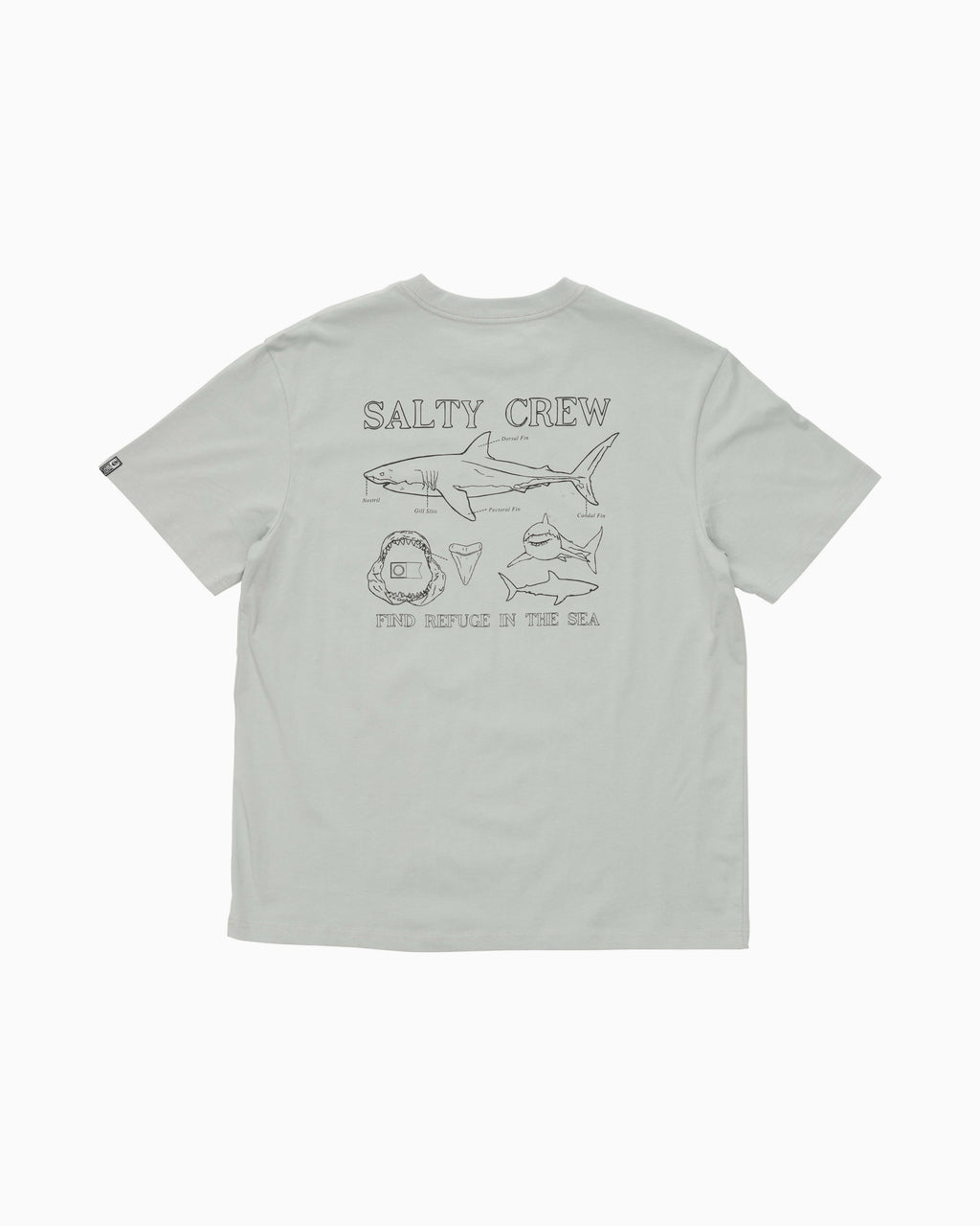 Salty Crew Great White Classic SS Tee - Quarry in QUARRY