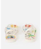 Rip Curl Mixed Bloom Open Toe-Girl in Off White