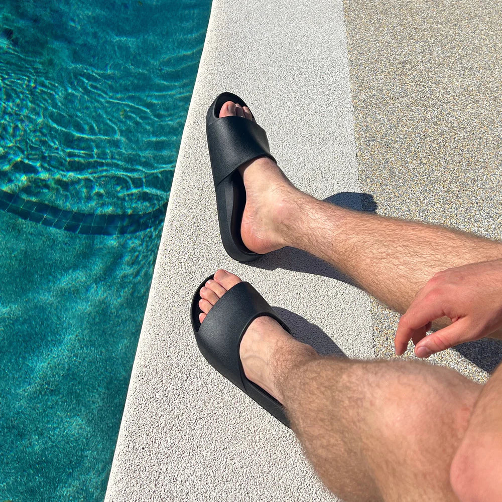 Archies Footwear Arch Support Slides - Classic - Brown in Single