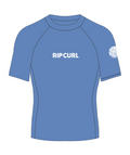 Rip Curl Classic Surf Ss Rash Vest-Girl in WASHED BLUE