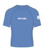 Rip Curl Classic Surf Ss Rash Vest-Girl in WASHED BLUE