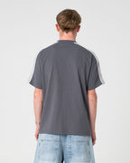 Rusty Alonso Graphic Panel Tee in STEEL