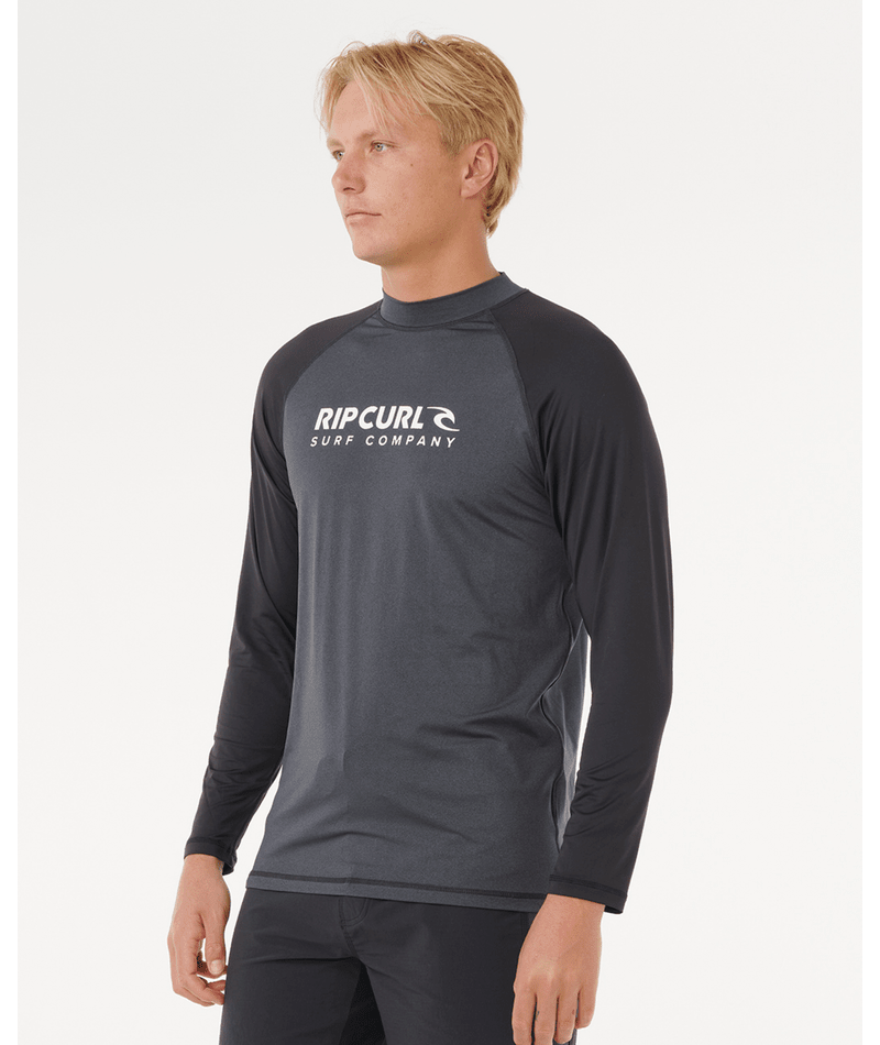 Rip Curl Shock Upf L/S in BLACK MARLE