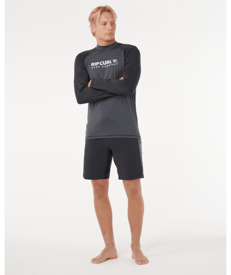 Rip Curl Shock Upf L/S in BLACK MARLE