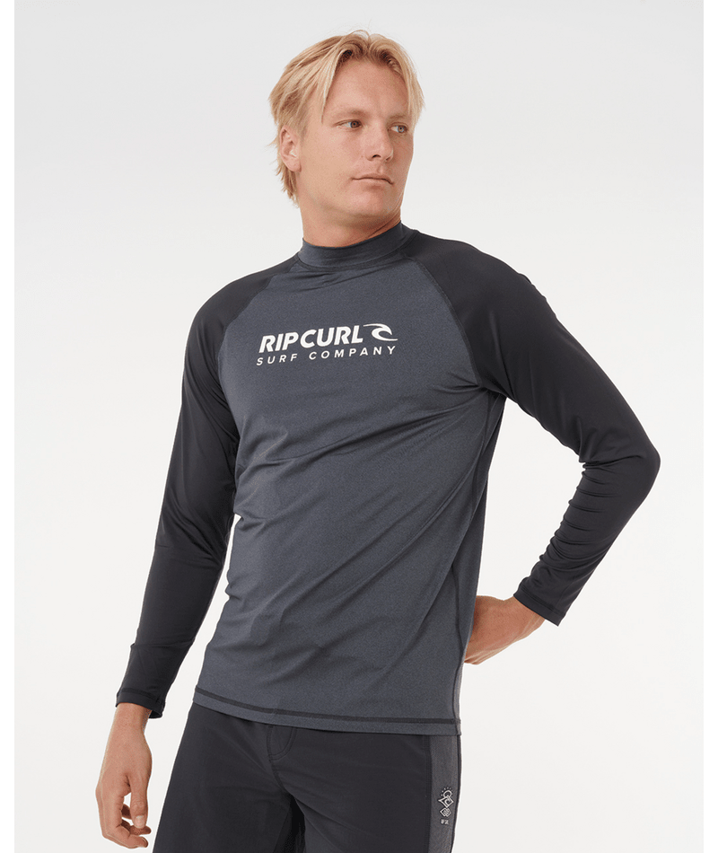 Rip Curl Shock Upf L/S in BLACK MARLE