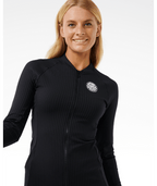 Rip Curl Premium Surf Zip Thru Ls U in BLACK