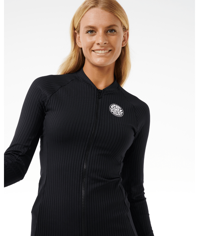 Rip Curl Premium Surf Zip Thru Ls U in BLACK