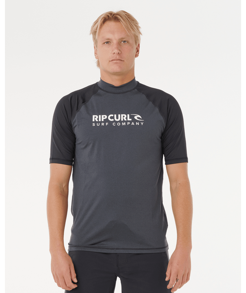 Rip Curl Shock Upf S/S in BLACK MARLE