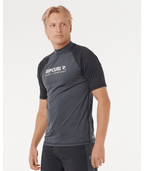 Rip Curl Shock Upf S/S in BLACK MARLE