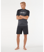 Rip Curl Shock Upf S/S in BLACK MARLE