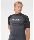 Rip Curl Shock Upf S/S in BLACK MARLE