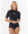 Rip Curl Classic Surf Ss Upf Rashguard in BLACK