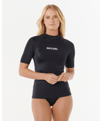 Rip Curl Classic Surf Ss Upf Rashguard in BLACK