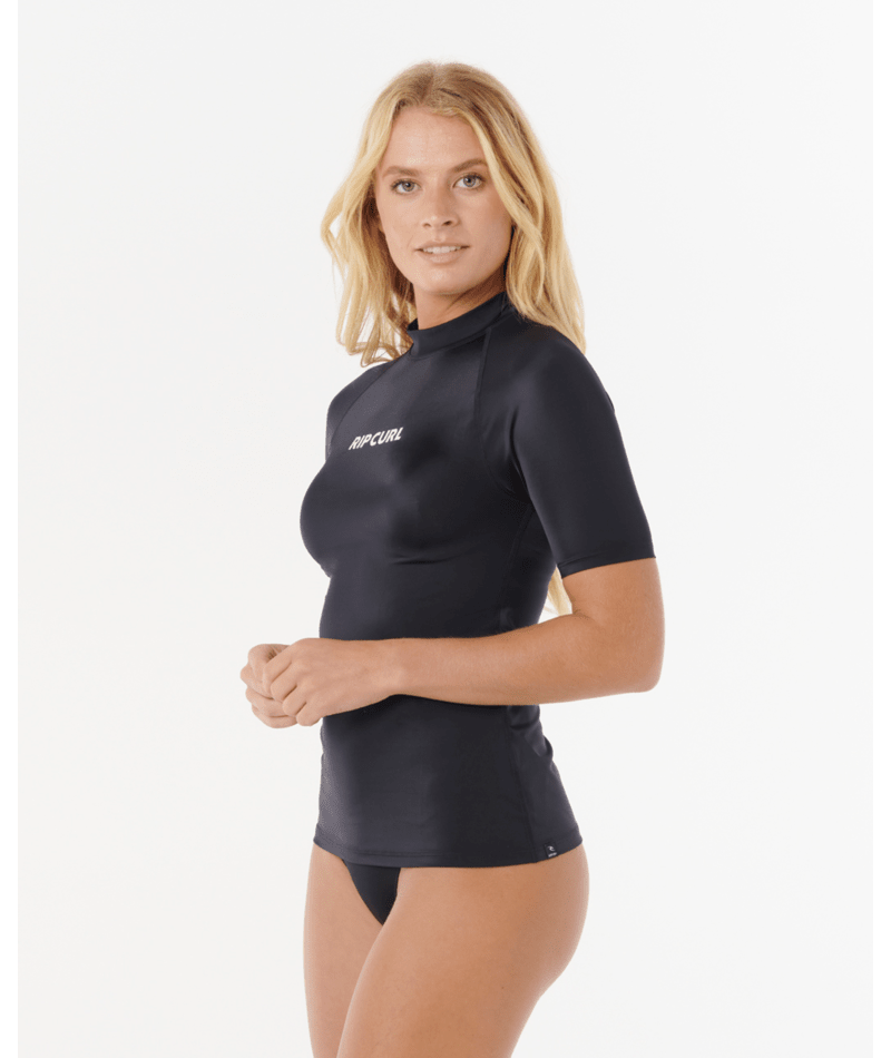 Rip Curl Classic Surf Ss Upf Rashguard in BLACK