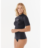 Rip Curl Classic Surf Ss Upf Rashguard in BLACK