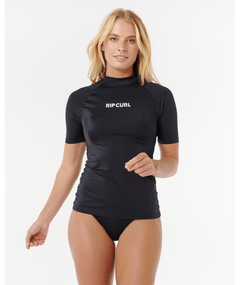 Rip Curl Classic Surf Ss Upf Rashguard in BLACK