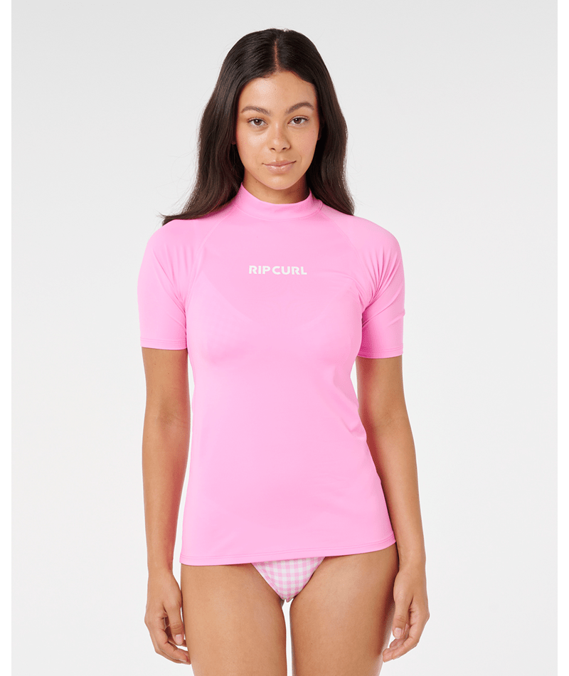 Rip Curl Classic Surf Ss Upf Rashguard in LIGHT PINK