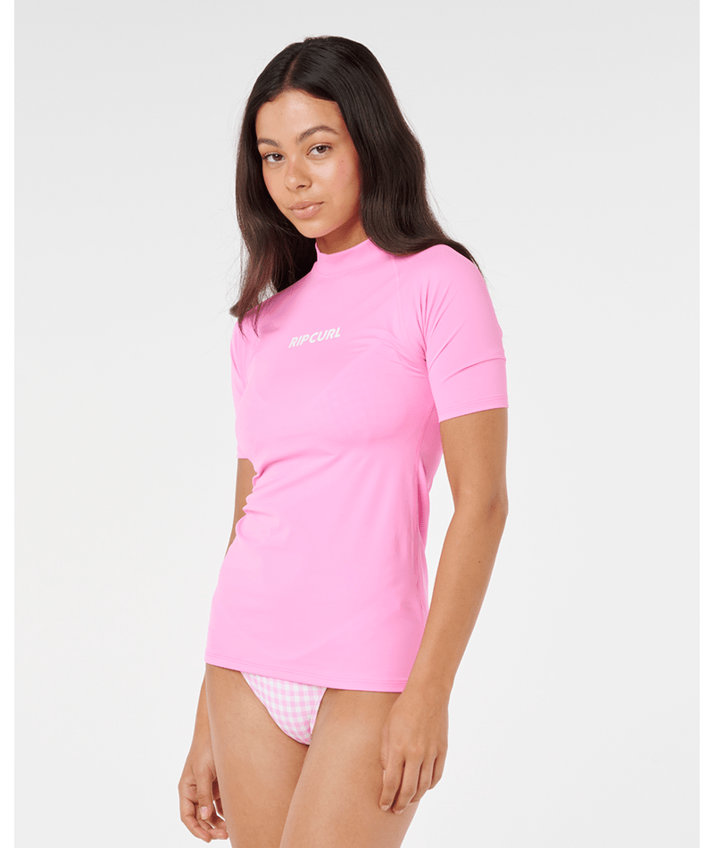 Rip Curl Classic Surf Ss Upf Rashguard in LIGHT PINK