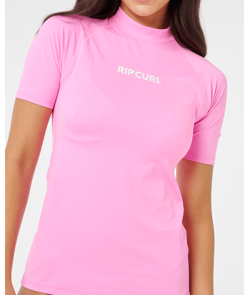 Rip Curl Classic Surf Ss Upf Rashguard in LIGHT PINK