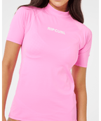 Rip Curl Classic Surf Ss Upf Rashguard in LIGHT PINK