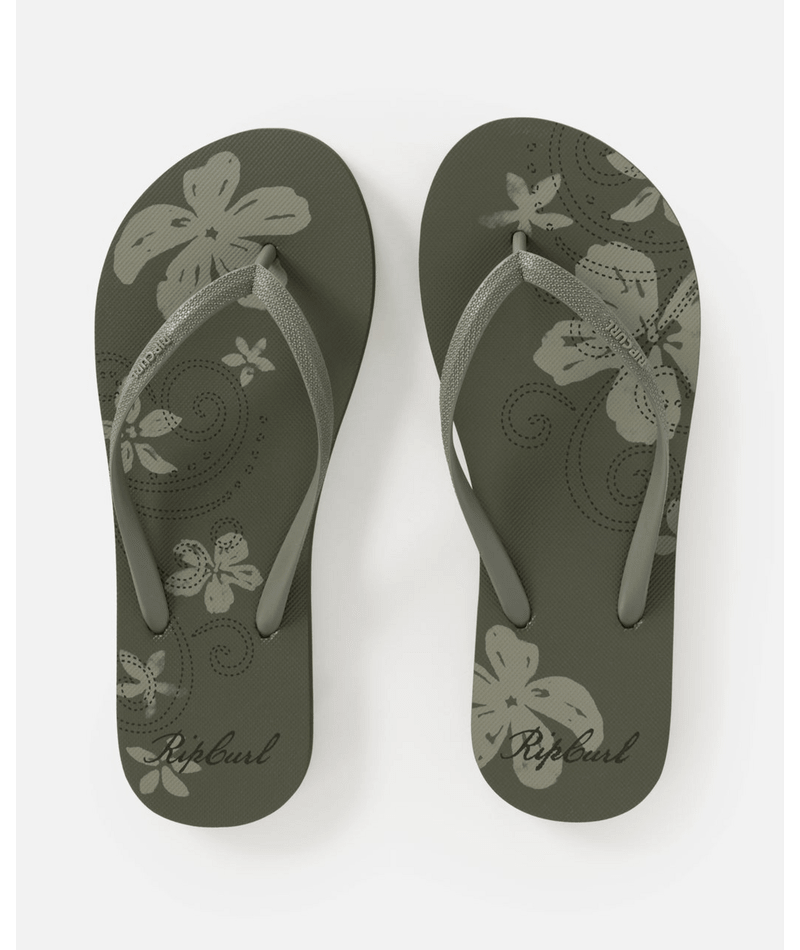 Rip Curl Mixed Bloom Open Toe in Olive