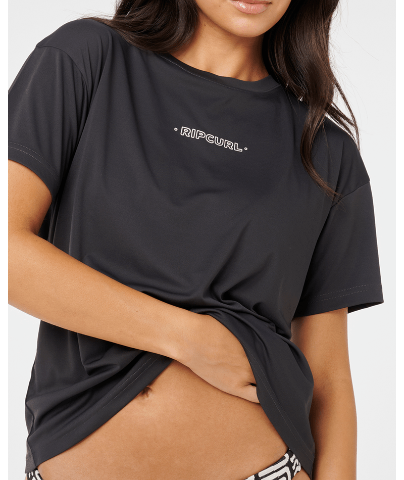 Rip Curl Sunset Luau Ss Surf Lite in WASHED BLACK