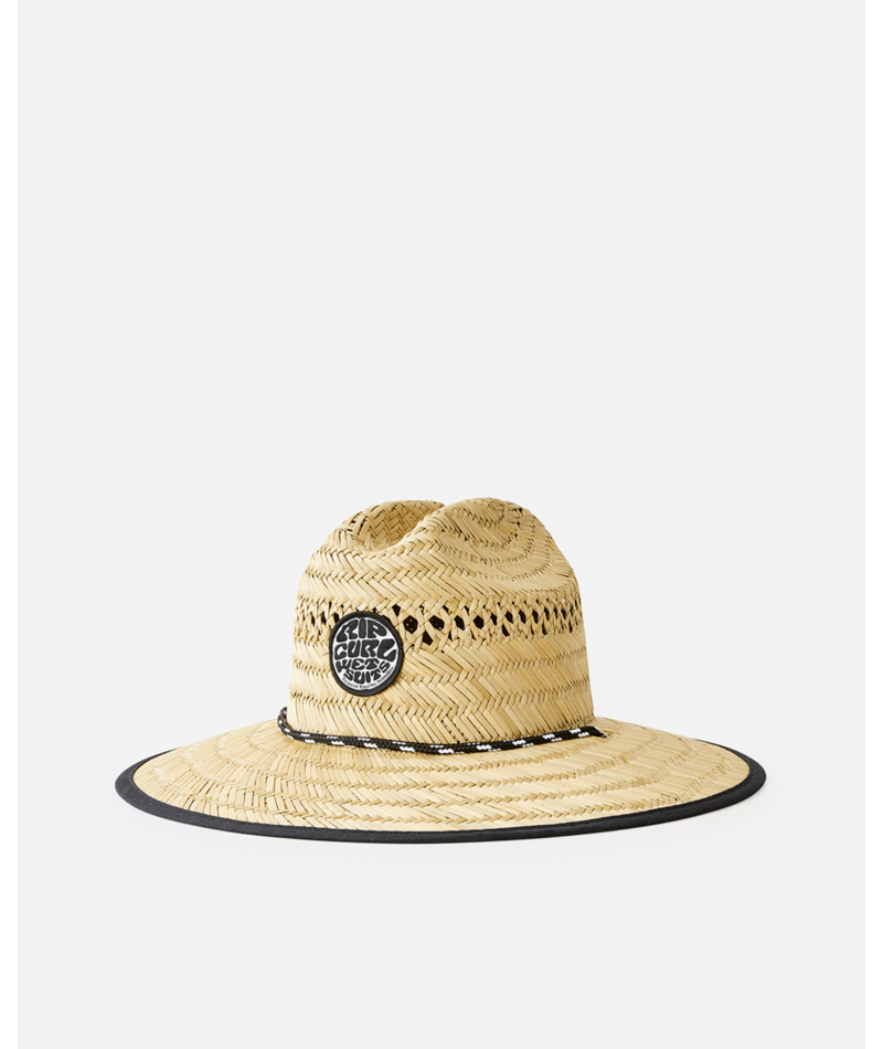 Rip Curl Logo Straw Hat - Boy in NATURAL