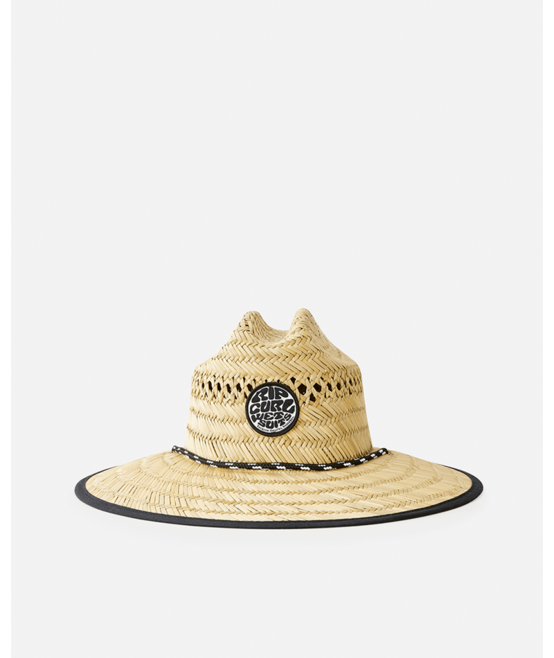 Rip Curl Logo Straw Hat - Boy in NATURAL