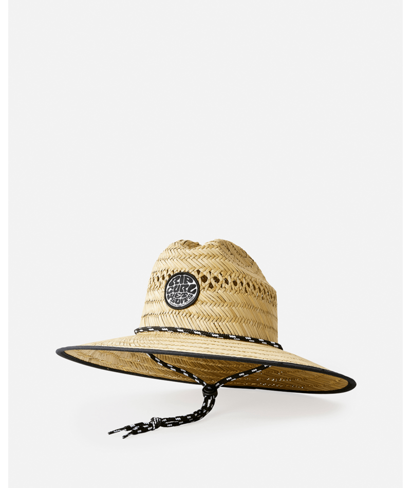Rip Curl Logo Straw Hat - Boy in NATURAL