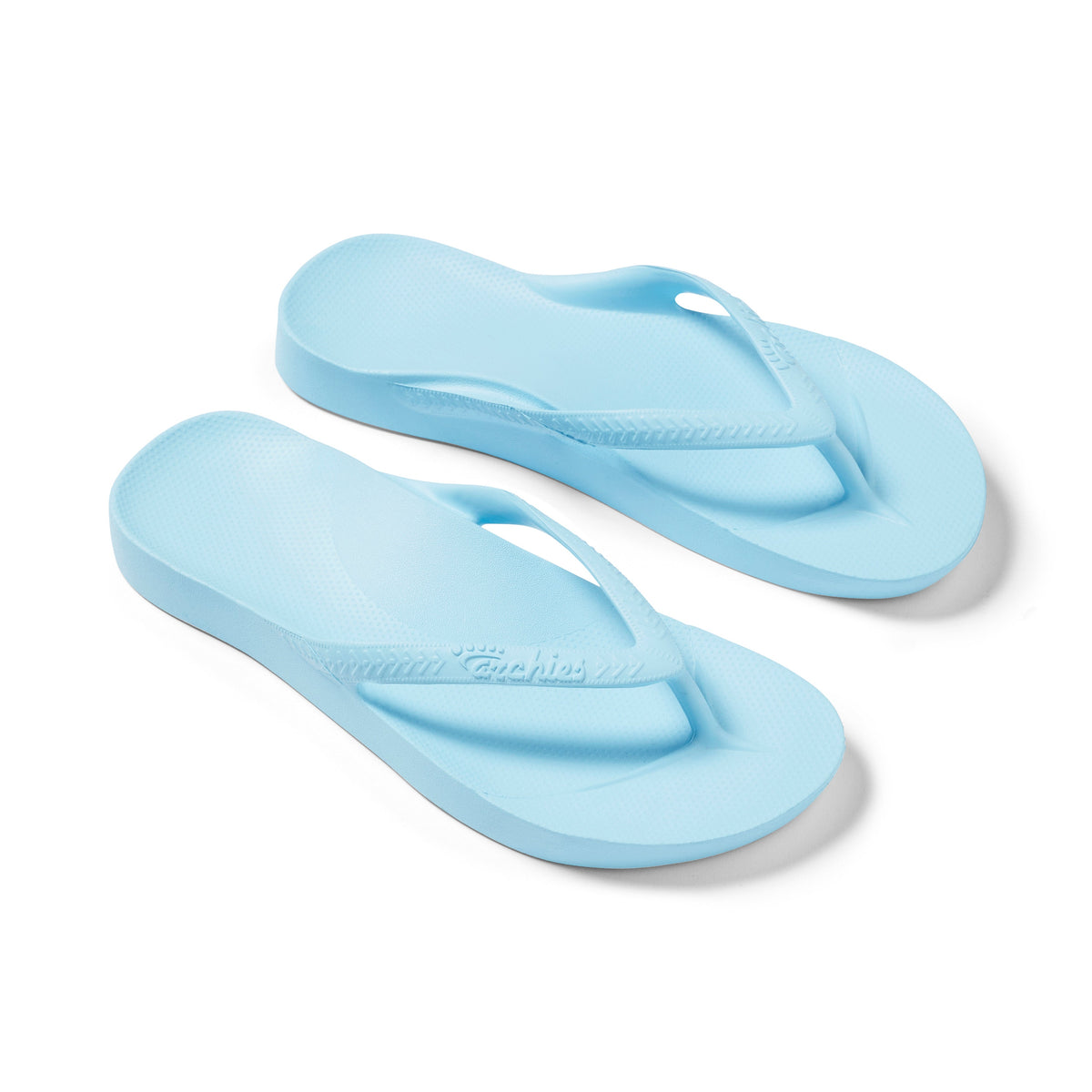 Archies Footwear Arch Support Thongs - Classic - Sky Blue in Single