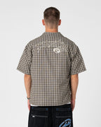 Rusty Anarchy Check Shirt in SAVANNA