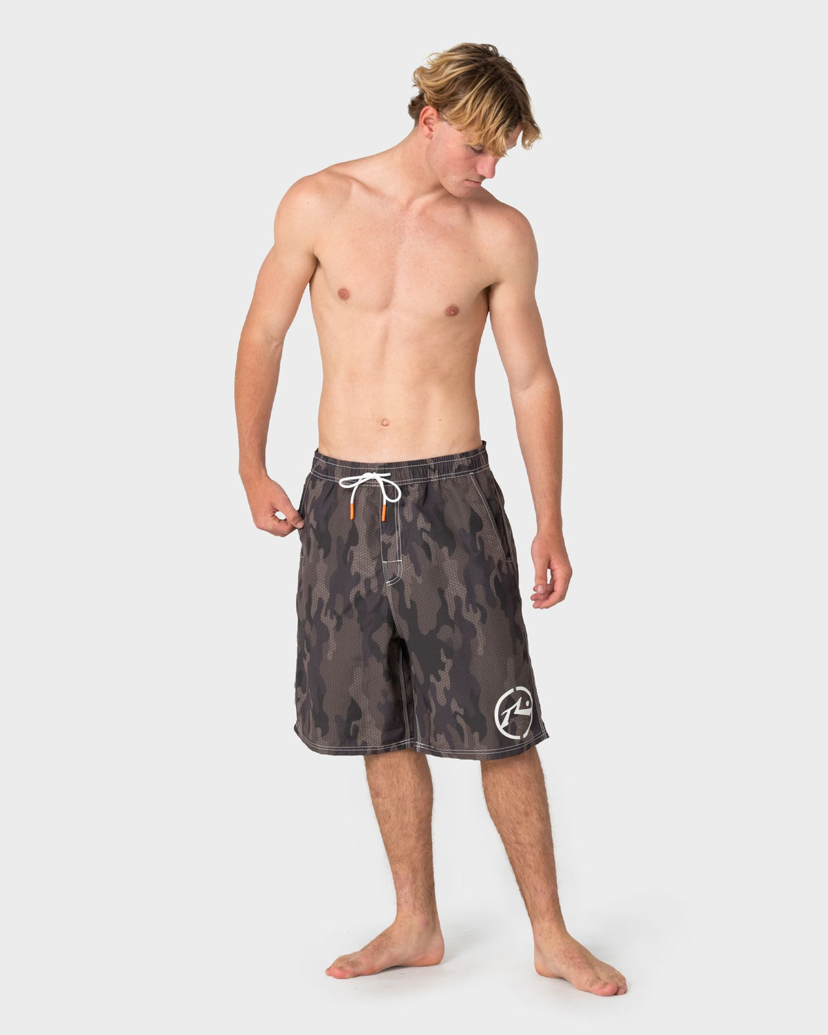 Rusty Rambo 23" Elastic Waist Boardshort in CAMO